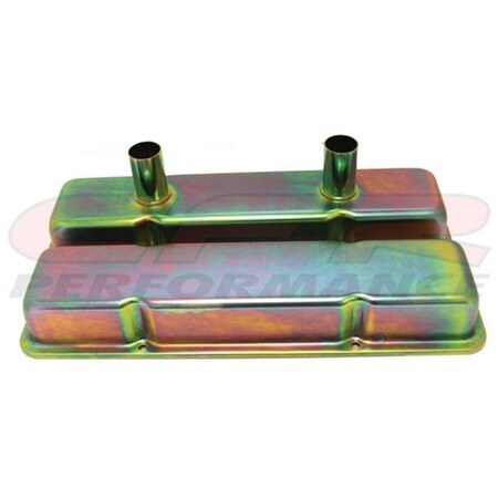 Cfr Performance CFR HZ-7216-Z 1958-86 Chevy Small Block 283-305-327-350-400 Circle Track Racing Steel Valve Covers - Zinc HZ-7216-Z